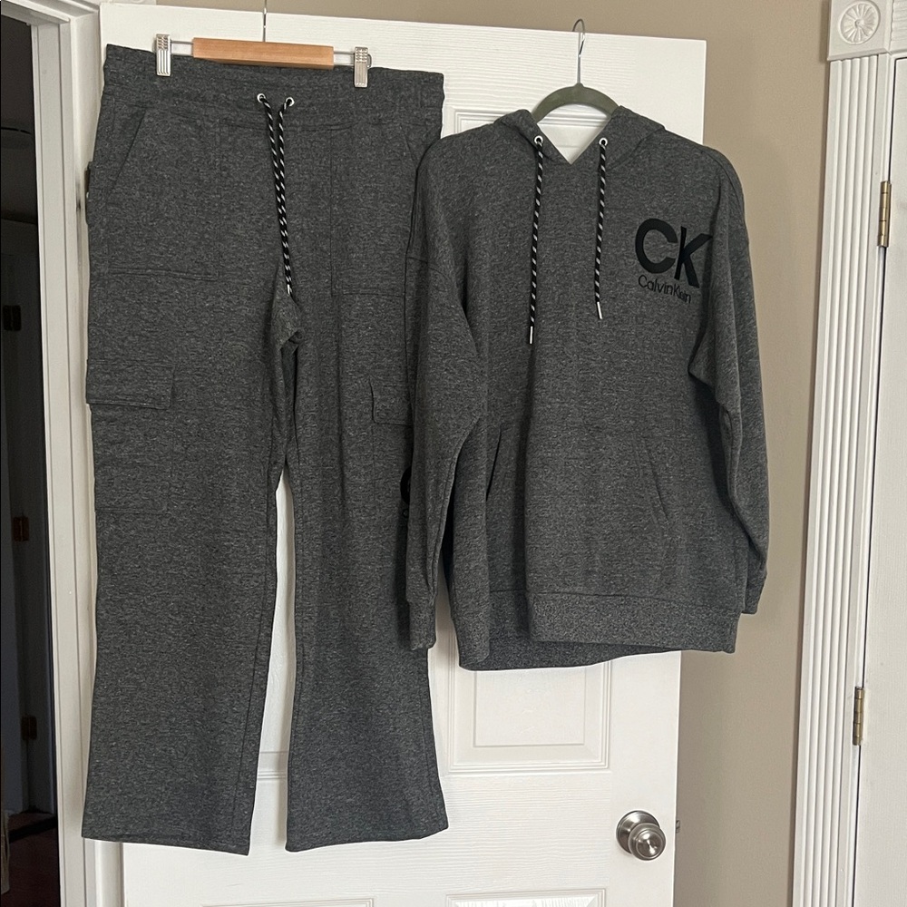 Calvin Klein Charcoal Hoodie and Joggers